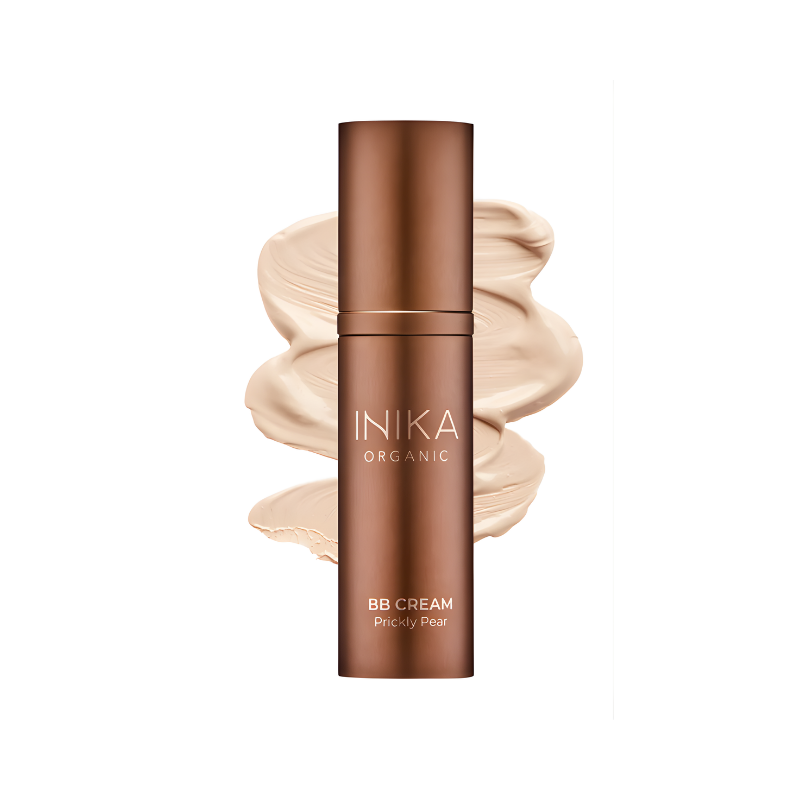 INIKA Organic BB Cream Nude with lightweight coverage for a smooth natural finish on light skin tones