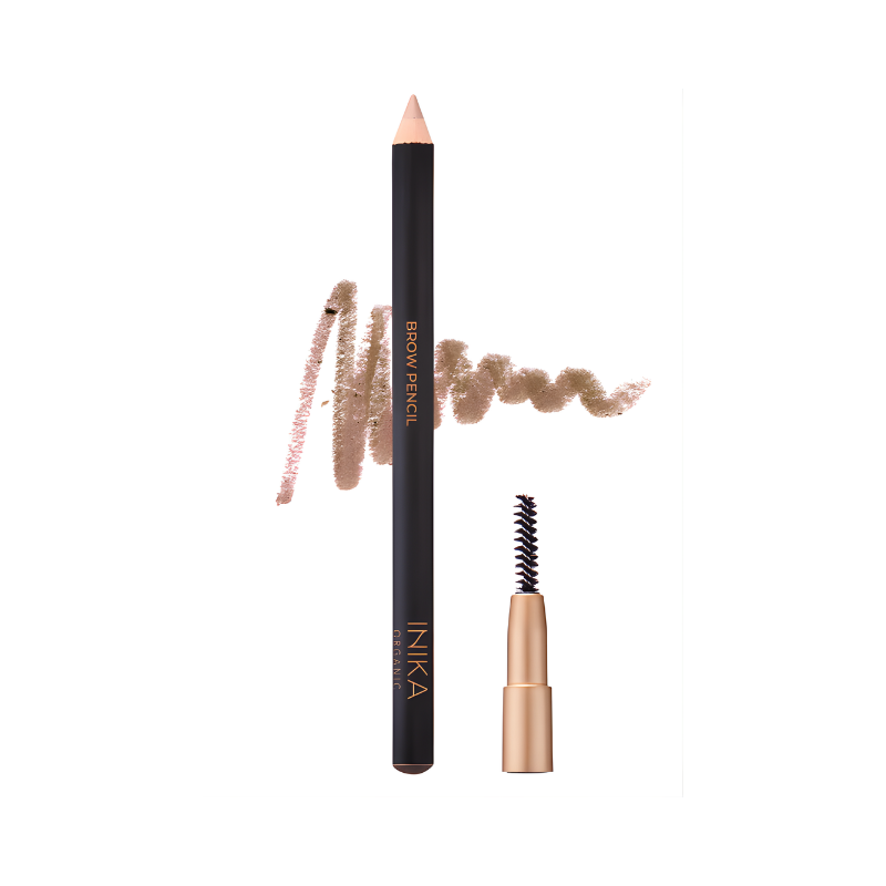 INIKA Organic Brow Pencil Blonde with spoolie brush