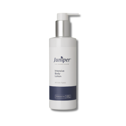 Juniper Intensive Body Lotion supports skin hydration and helps maintain soft smooth skin