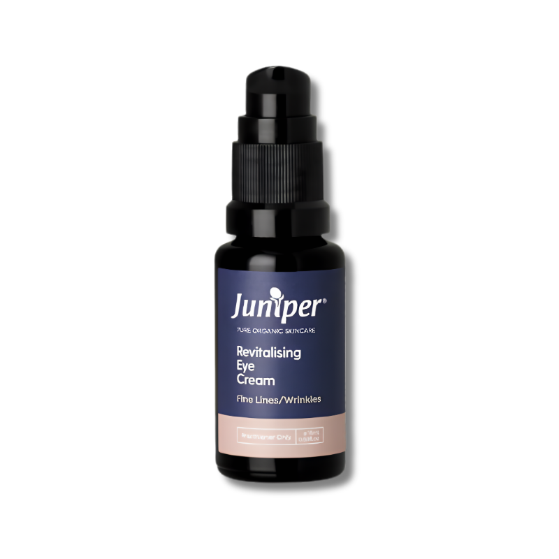 Juniper Revitalising Eye Cream supports skin hydration and helps maintain smooth refreshed skin around the eyes