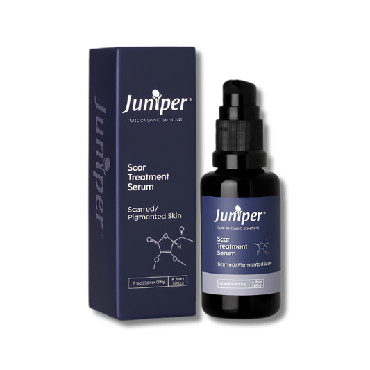 Juniper Scar Treatment Serum supports skin repair and helps maintain smooth even looking skin