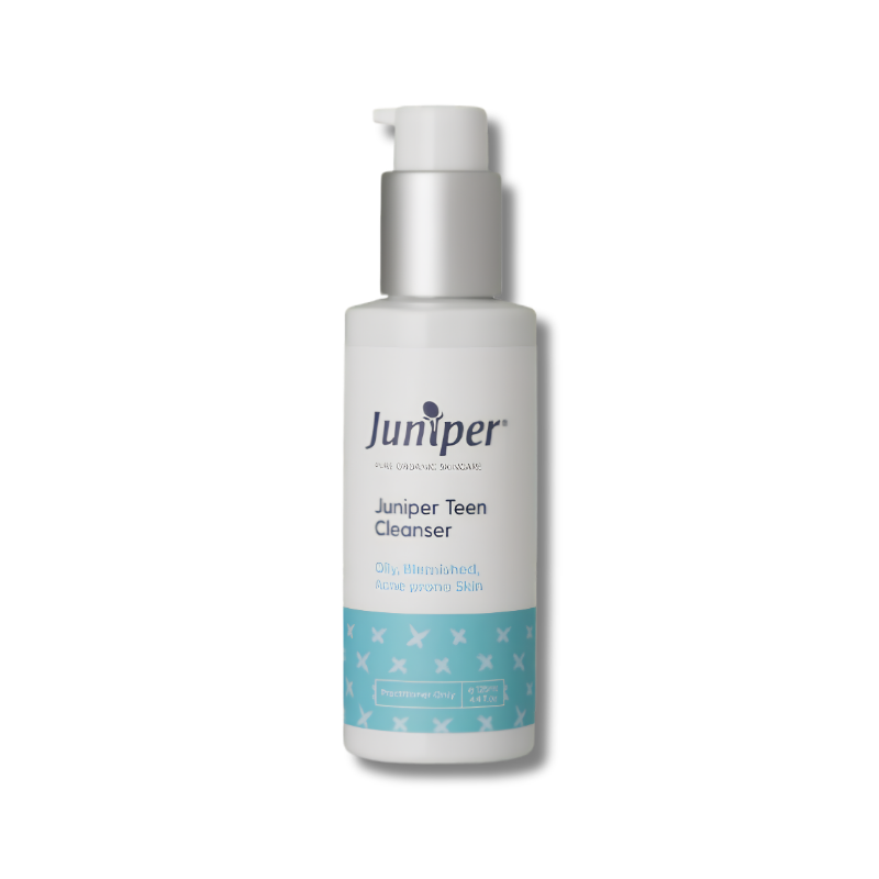 Juniper Teen Cleanser supports gentle cleansing and helps maintain balanced healthy looking skin