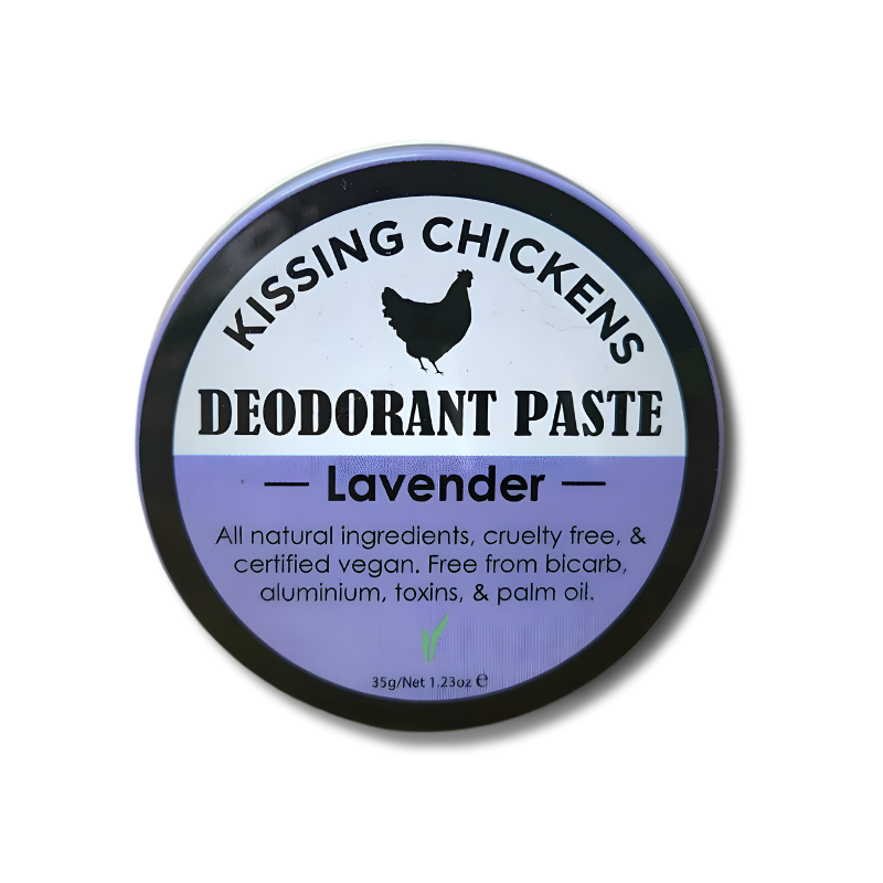 Bicarb-free magnesium lavender deodorant paste for sensitive skin, vegan and nurse-developed for lasting freshness