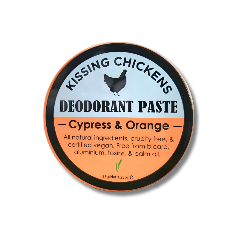 Bicarb-free magnesium cypress &amp; orange deodorant paste for sensitive skin, vegan and nurse-developed for lasting freshness