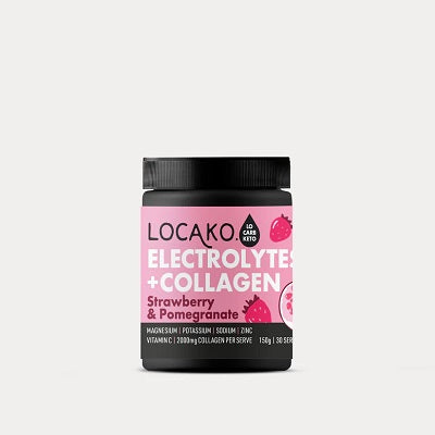 Locako Electrolytes + Collagen Strawberry Pomegranate