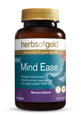 Herbs of Gold Mind Ease 60 Tablets - Go Vita Tanunda - VITAMINS SUPPLEMENTS -