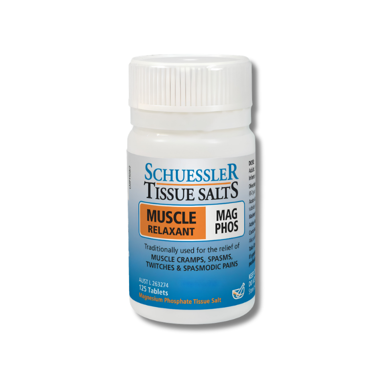 Mag Phos supports muscle comfort and general wellbeing as a tissue salt supplement for daily use