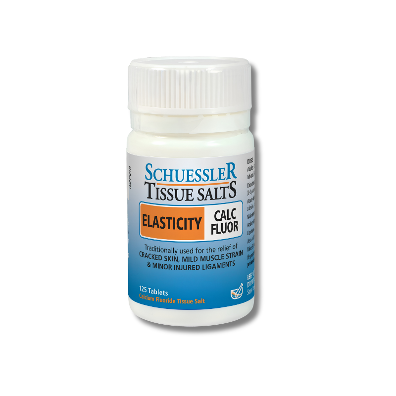 Calc Fluor Calcium Fluoride supports general wellbeing and tissue elasticity as a mineral supplement tablet.