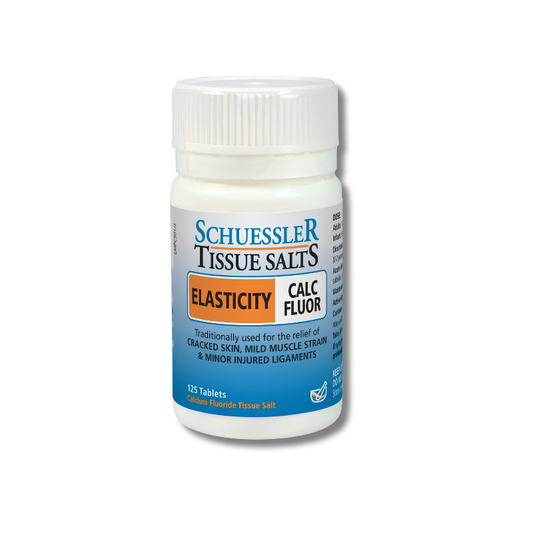 Calc Fluor Calcium Fluoride supports general wellbeing and tissue elasticity as a mineral supplement tablet.
