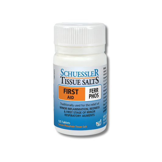 Ferr Phos supports energy production and general wellbeing as a tissue salt supplement for daily use