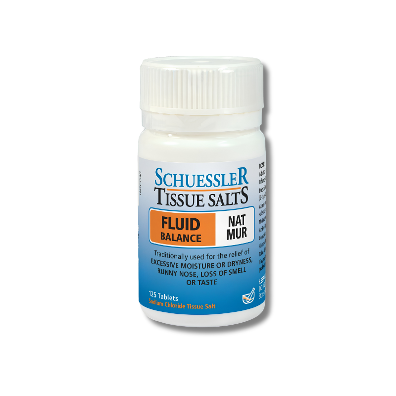 Schuessler Tissue Salts bottle on a white background
