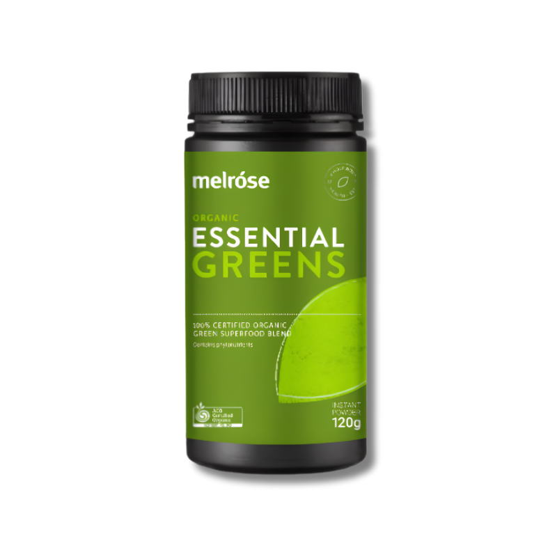 Melrose Organic Essential Greens supports daily nutrient intake and helps maintain digestive health and wellbeing