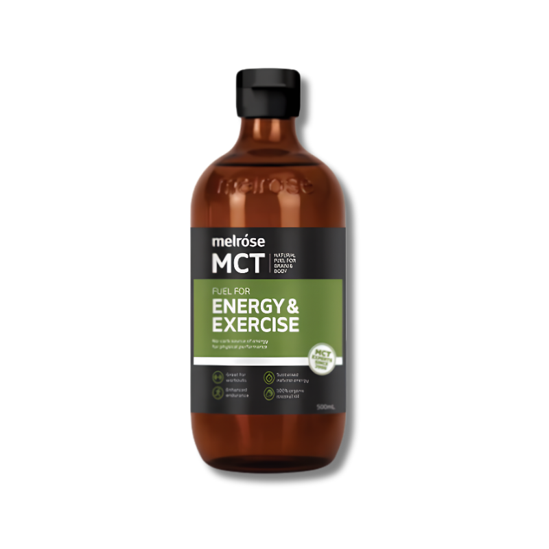 Melrose MCT Energy and Exercise supports natural energy production and helps maintain exercise performance and endurance