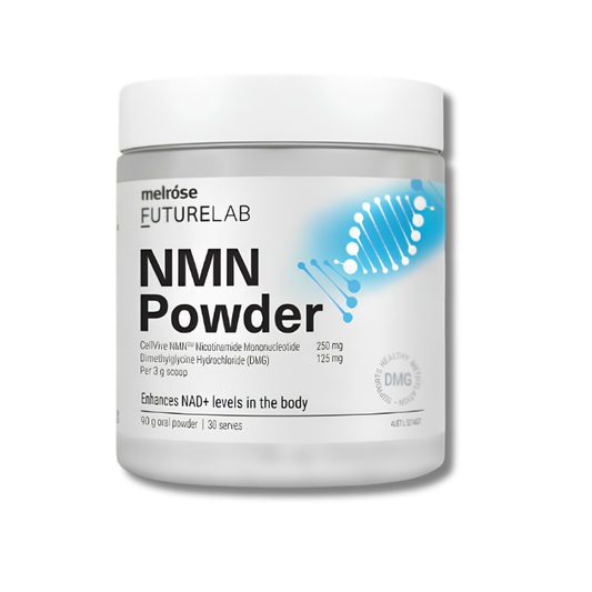 Melrose FutureLab NIMN Powder container on a white background
