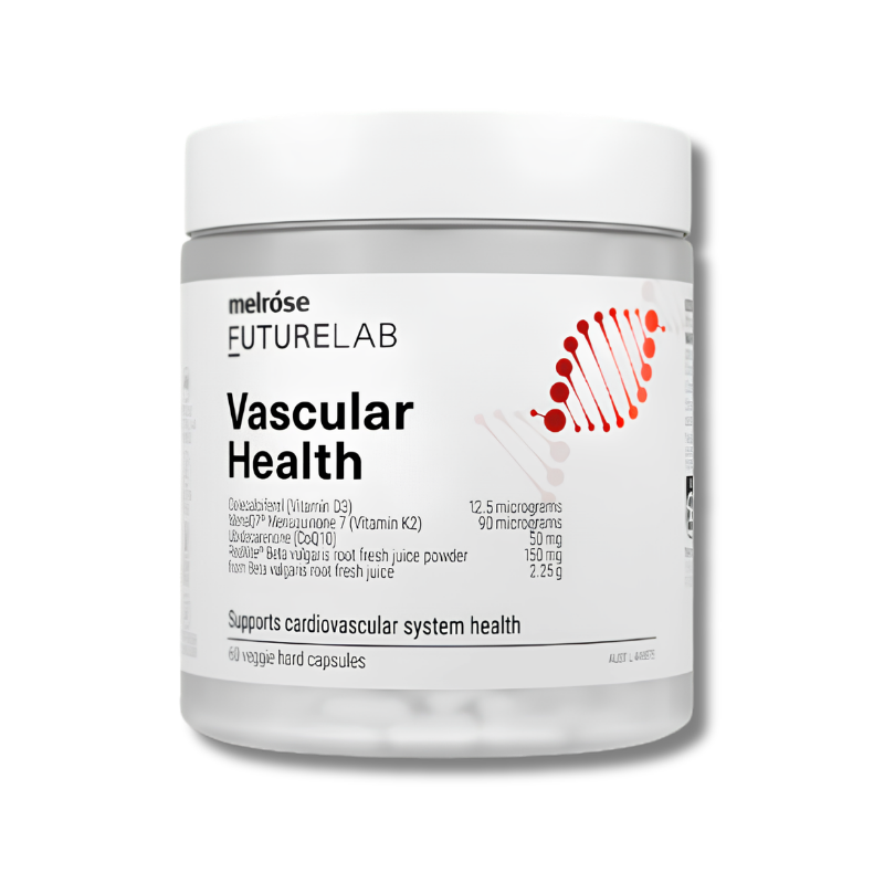 Melrose FutureLab Vascular Health supports cardiovascular system health and helps maintain healthy blood vessel function