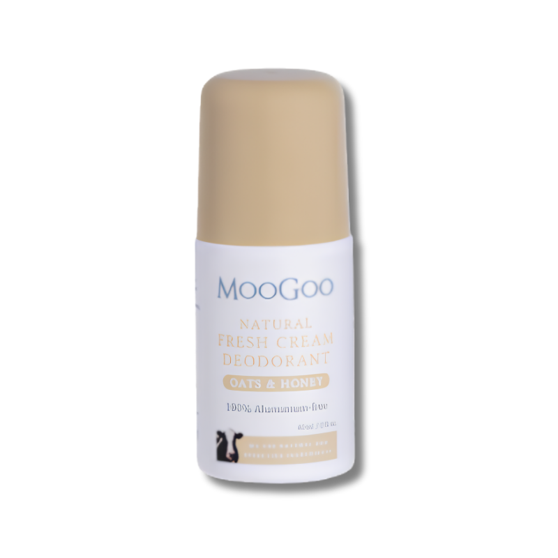 MooGoo Fresh Cream Deodorant Oats and Honey supports natural odour control and helps maintain fresh comfortable skin