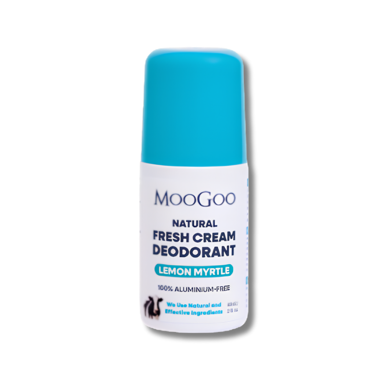 MooGoo Fresh Cream Deodorant Lemon Myrtle supports natural odour control and helps maintain fresh comfortable skin