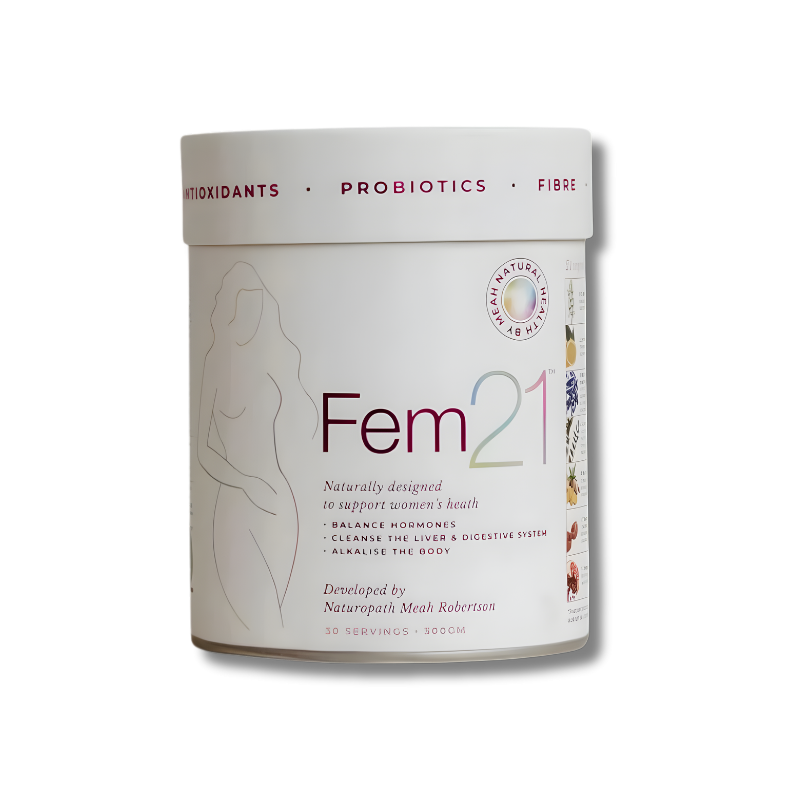 Women’s greens blend with probiotics, adaptogens, and antioxidants to support hormonal balance, liver detox, gut health, and energy.