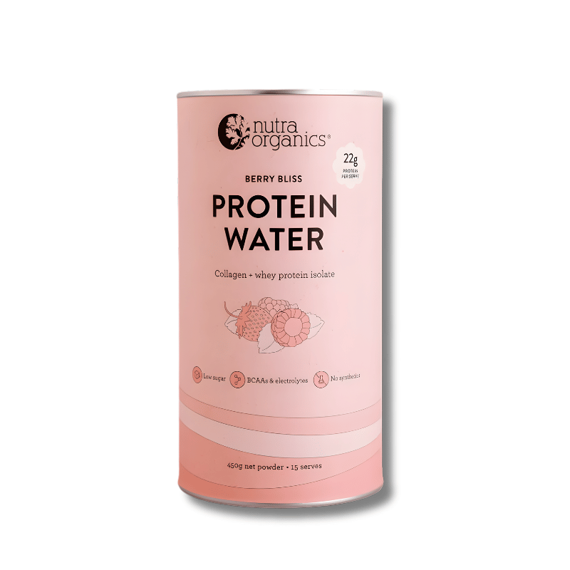 Protein water with NZ grass-fed whey, collagen, and electrolytes for hydration, muscle repair, and post-workout recovery.