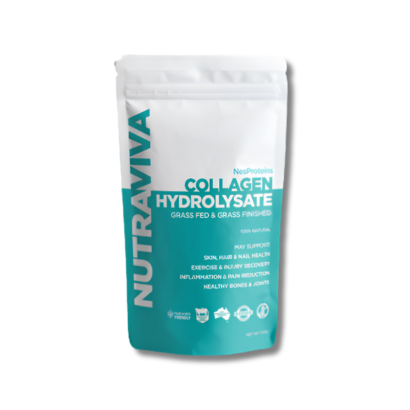NUTRAVIVA Collagen Hydrolysate package on a white background