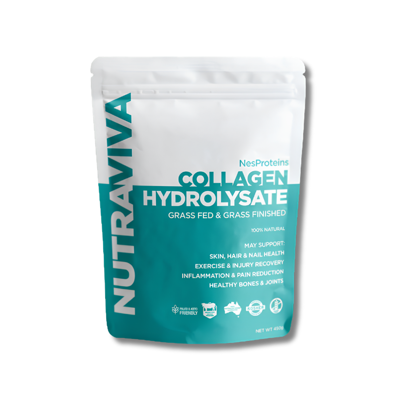 NutraViva collagen hydrolysate package on a white background