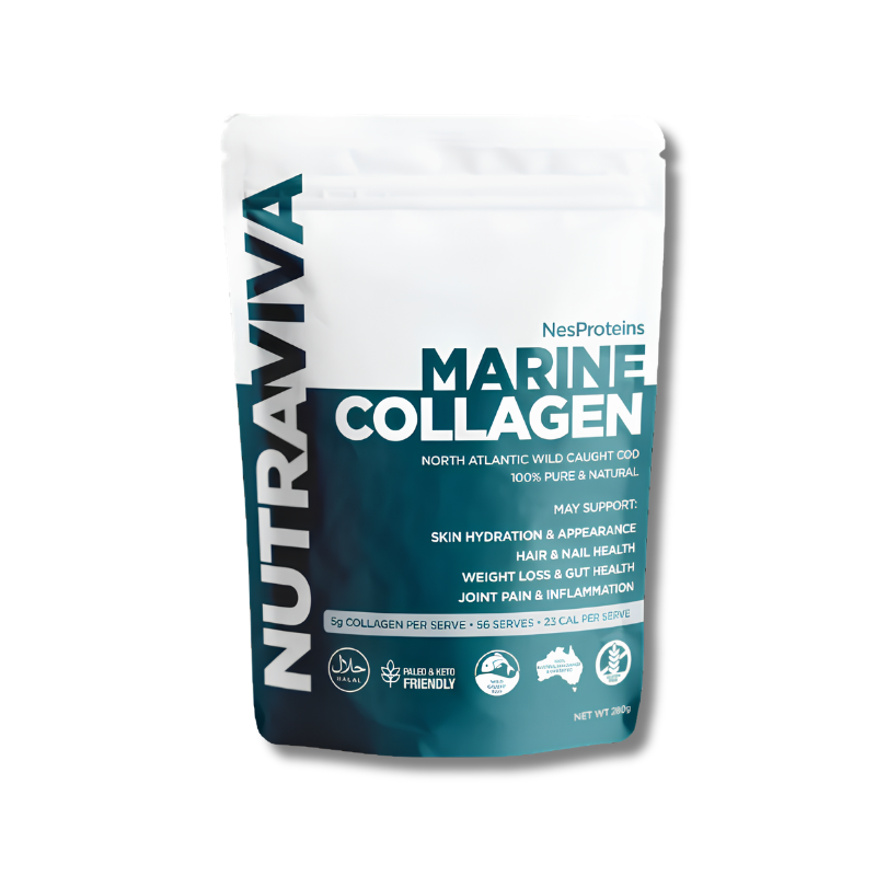 NutraViva Marine Collagen package on a white background