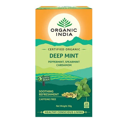 Organic India Deep Mint 25 Teabags