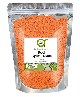 Organic Road Red Spilt Lentils