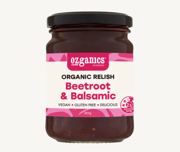 Ozganics Organic Beetroot & Balsamic Relish 250g