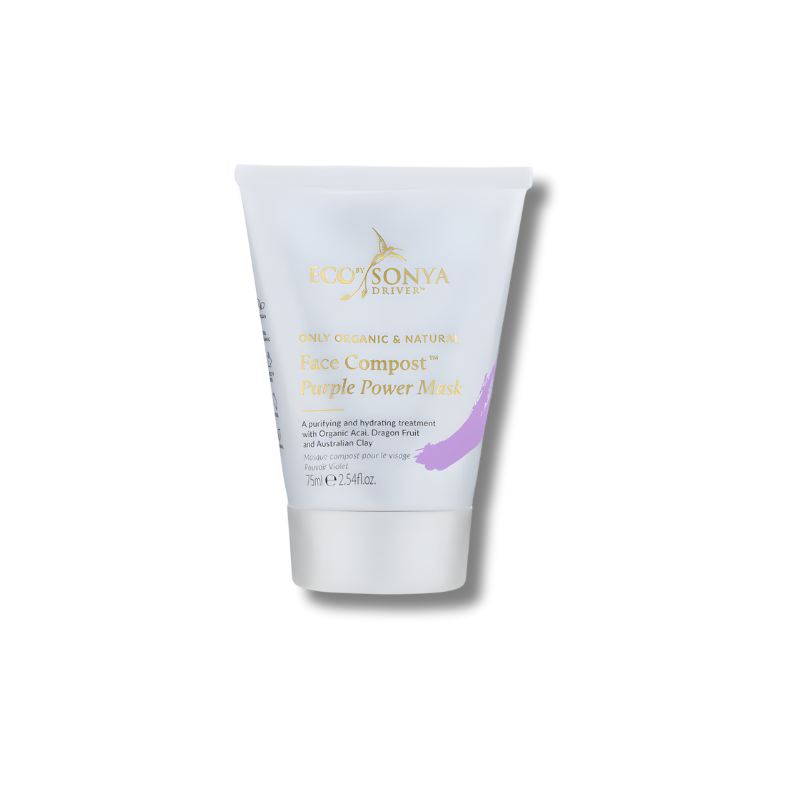 Eco By Sonya Face Compost Purple Power Mask helps cleanse skin and supports a purifying facial care routine.
