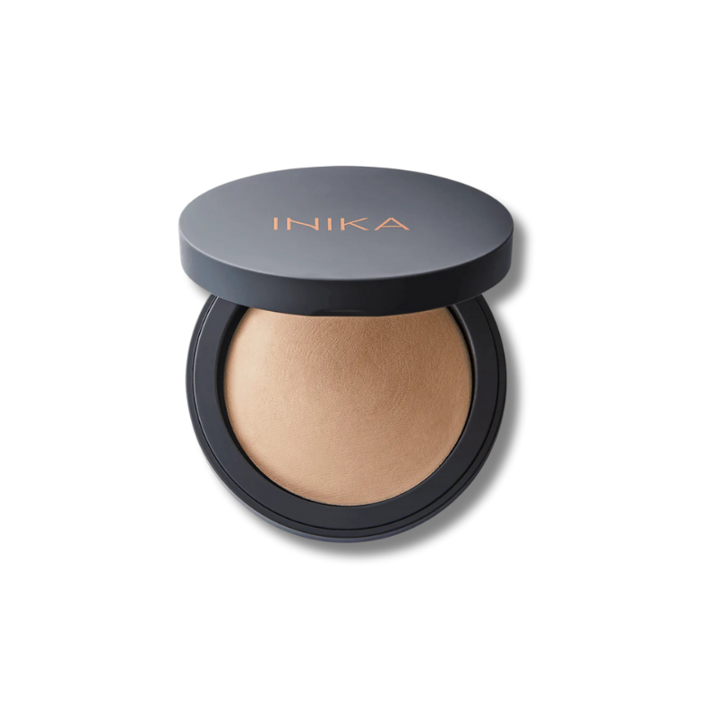 Strength INIKA Baked Mineral Foundation 8g helps maintain an even looking complexion as part of a makeup routine.
