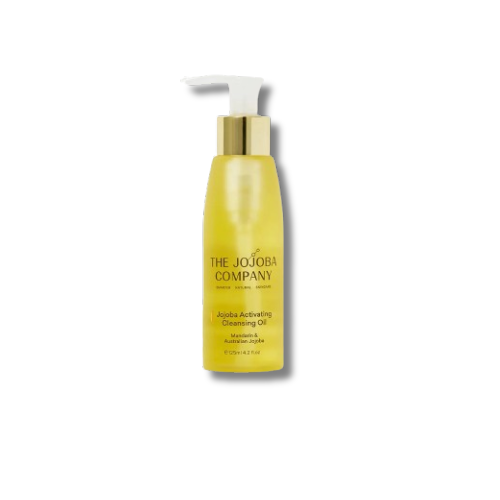 The Jojoba Company Jojoba Activating Cleansing Oil helps cleanse skin and assists in removing makeup and impurities.
