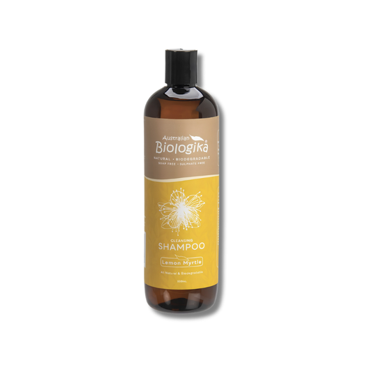 Lemon Myrtle Shampoo supports gentle cleansing and hair care as a nourishing shampoo for everyday use
