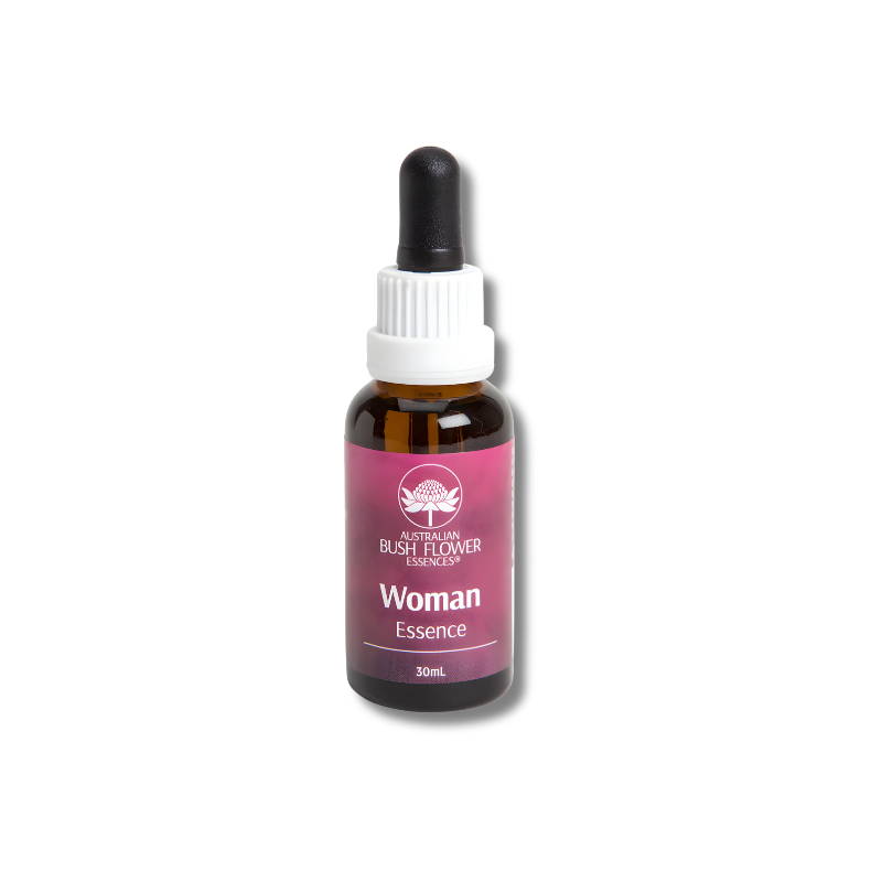 Bottle of Australian Bush Flower Essences Woman Essence on a white background