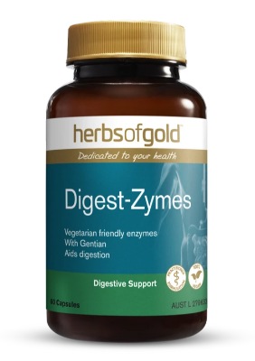 Herbs of Gold Digest Zymes 60 v/caps - Go Vita Tanunda - PERMANENT DISCOUNTS -
