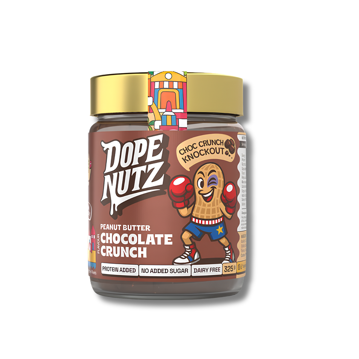 Cocoa Peanut Protein Spread supports everyday nutrition as a crunchy, dairy-free spread with added protein and no added sugar.