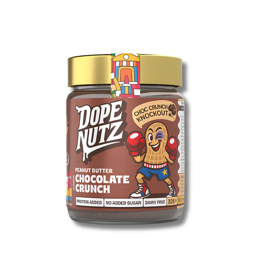 Cocoa Peanut Protein Spread supports everyday nutrition as a crunchy, dairy-free spread with added protein and no added sugar.