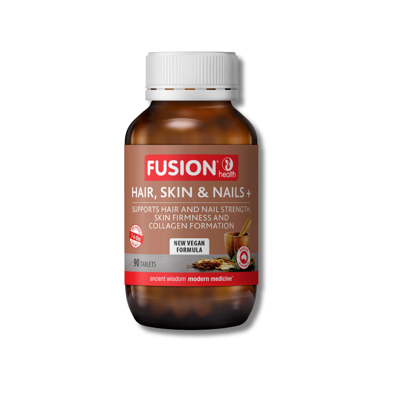 Hair Skin and Nails Support supports skin health and hair strength as a nutritional supplement for daily beauty wellbeing