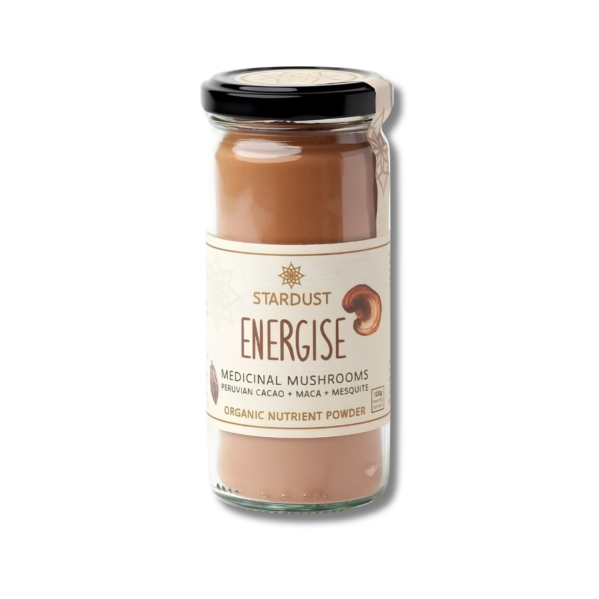 Cacao Mushroom Blend supports everyday wellbeing as a rich cacao-based drink with medicinal mushrooms, maca, mesquite, cinnamon and rhodiola.