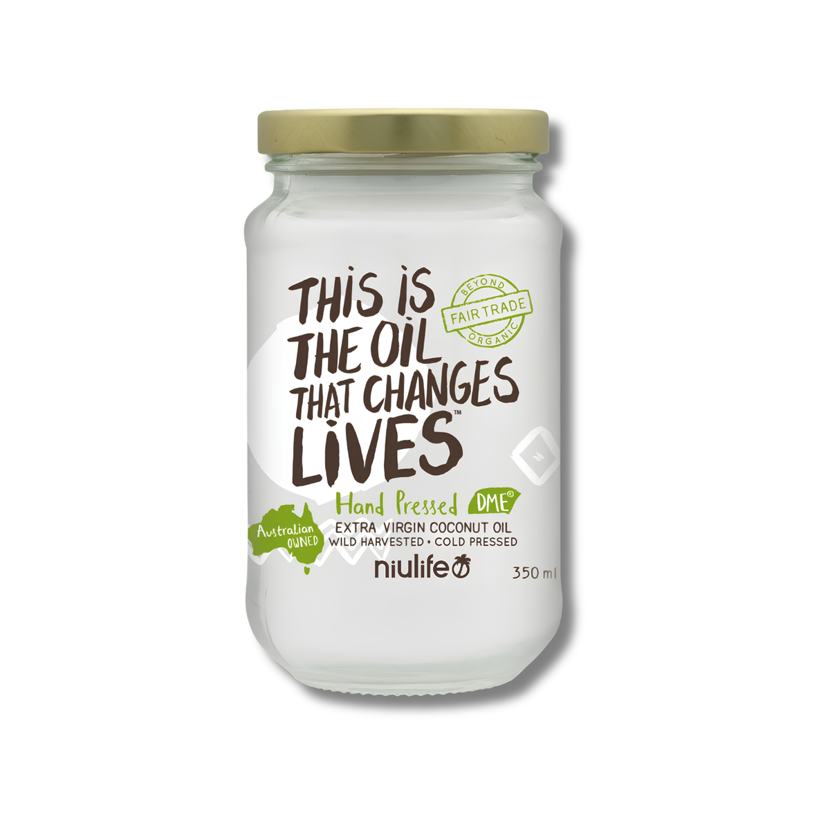 Niulife Organic Extra Virgin Coconut Oil supports everyday cooking as a versatile organic coconut oil for food preparation.