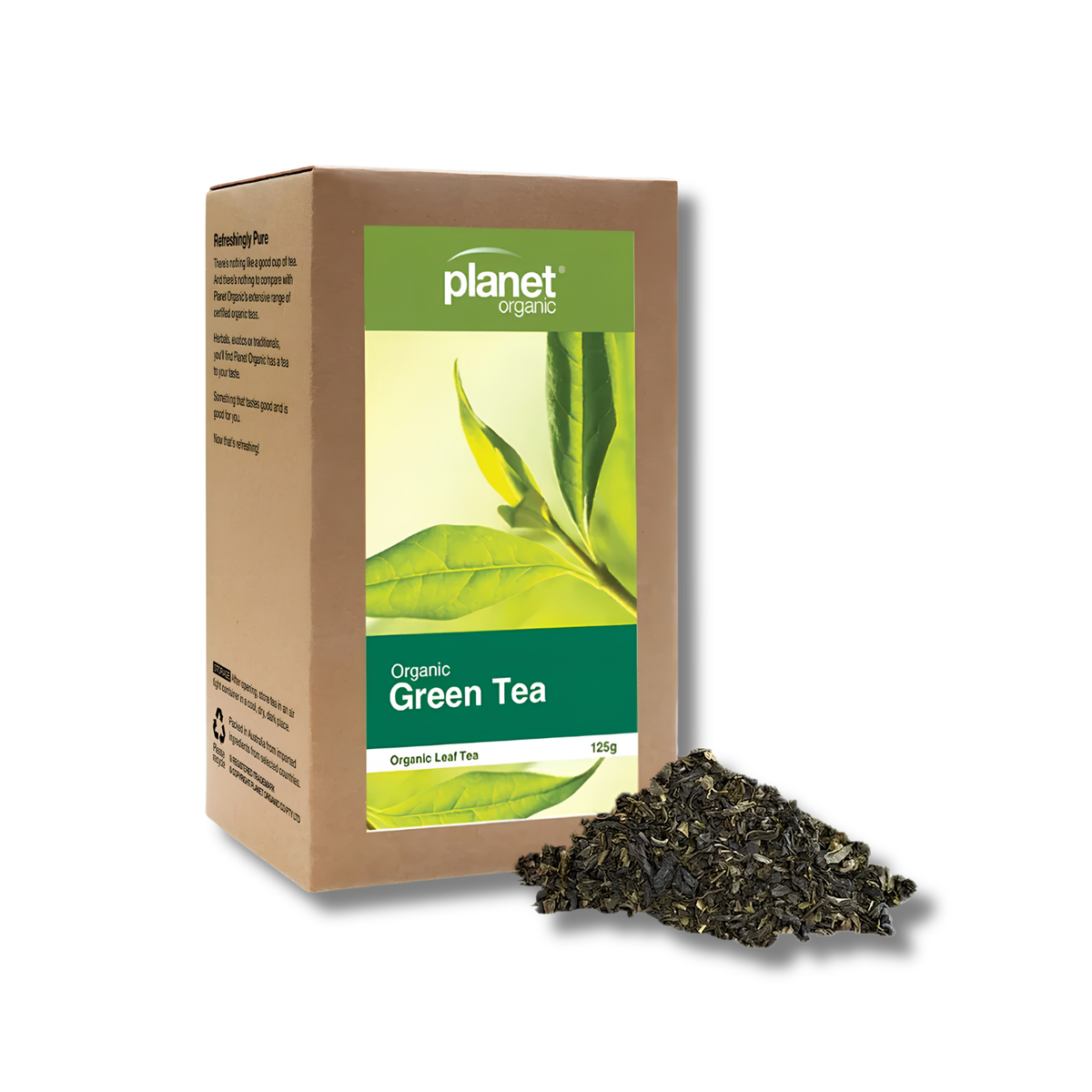 Organic Green Tea is a certified organic tea with a light, delicate flavour for simple everyday enjoyment.