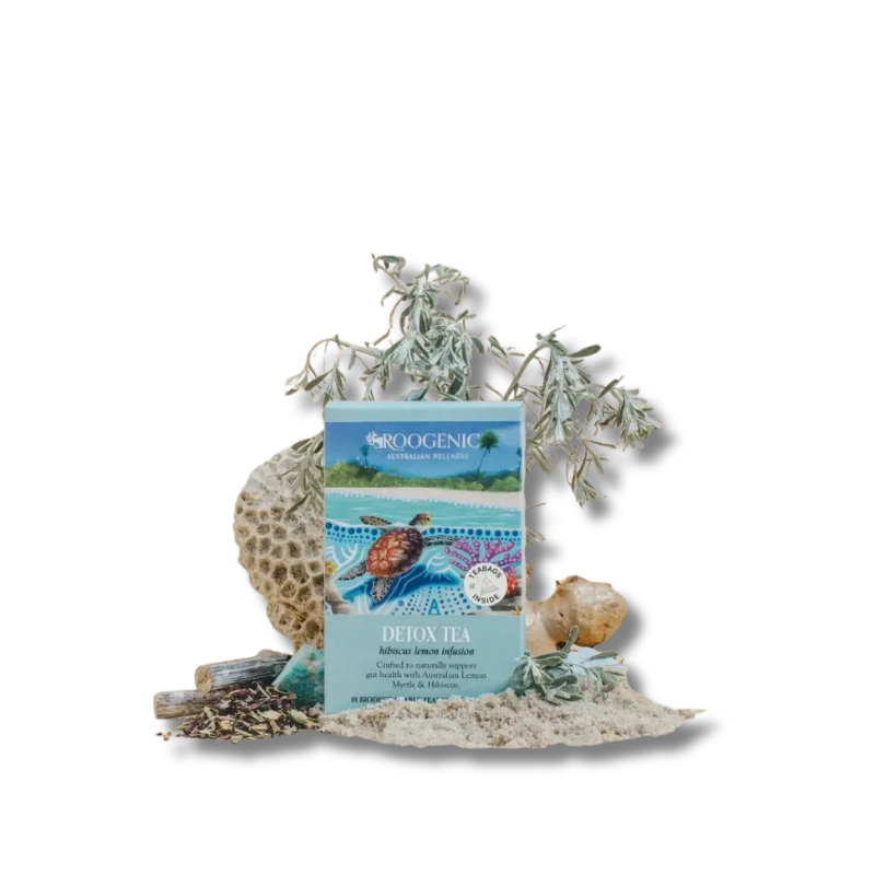 Detox Tea supports digestive wellbeing and bloating comfort as a herbal tea for daily use.