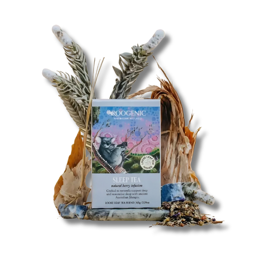 Sleep Tea Berry supports restful sleep and relaxation as a calming herbal tea for evening use.