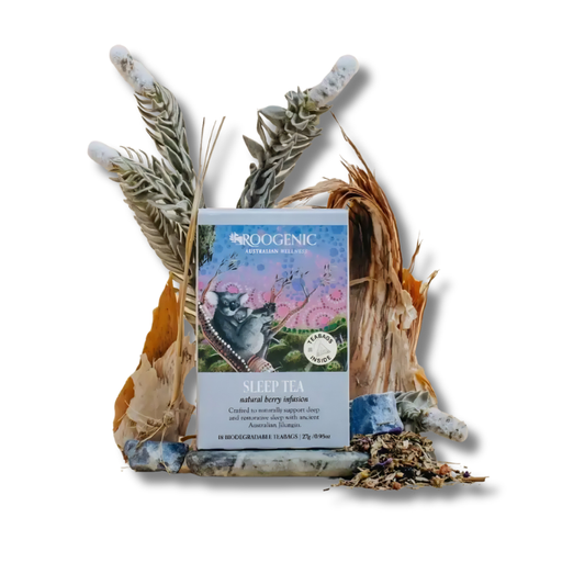 Sleep Tea Berry supports restful sleep and relaxation as a botanical herbal tea for evening use.