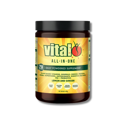Vital All-In-One supplement container on a white background
