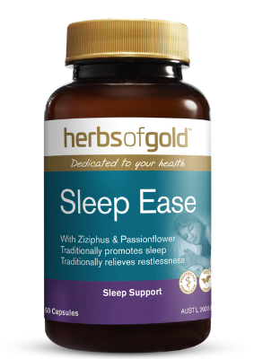 Herbs of Gold Sleep Ease 60 v/caps - Go Vita Tanunda - PERMANENT DISCOUNTS -