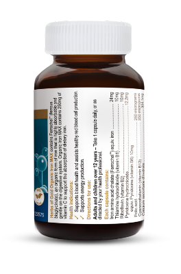 Herbs of Gold Organic Iron Max 30 Capsules