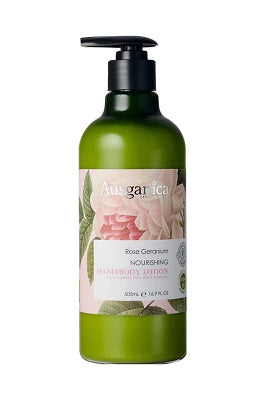 Ausganica Rose Geranium Nourishing Hand & Body Lotion