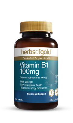 Herbs of Gold Vitamin B1 100mg 100 Tablets
