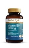 Herbs of Gold Vitamin B5 500mg 60 v/caps